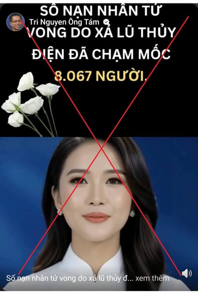 Ảnh chụp màn hình video có nội dung xuyên tạc từ Trang Facebook phản động "Tri Nguyễn Ông Tám"  đăng tải