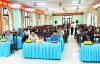 Quang cảnh Hội nghị tập huấn trực tuyến công tác khoa giáo tại điểm cầu Đảng ủy xã