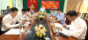 Quang cảnh Hội nghị Ban Thường vụ Đảng ủy đánh giá thực hiện nhiệm vụ quý I và triển khai nhiệm vụ trọng tâm quý II năm 2026