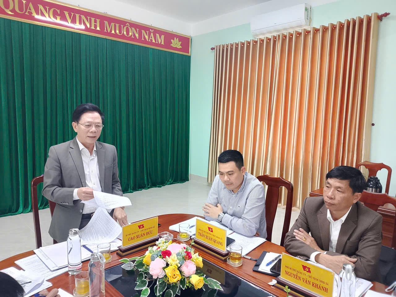 Hội nghị kiểm điểm BTV Đảng ủy xã Nam Ba Đồn năm 2025